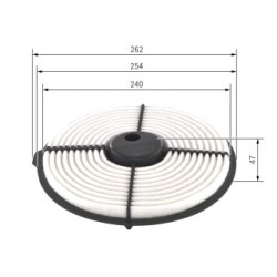 Filtre à air BOSCH 1987429122 pour TOYOTA OE 1780110030 BOSCH