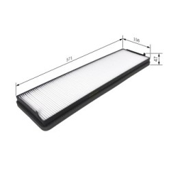 Filtre à pollen BOSCH 1987431157 pour MERCEDES ATEGO OE A9738350147 BOSCH