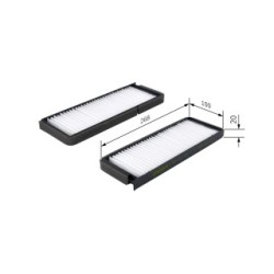 Filtre à pollen BOSCH 1987431176 pour SSANGYONG REXTON, RODIUS, STAVIC BOSCH