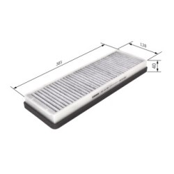 Pollen Filter BOSCH 1987431454 OE Ref A 000 830 34 18 BOSCH