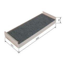 Filtre à pollen BOSCH 1987431458 pour MAN, NEOPLAN OE 81619100019 BOSCH