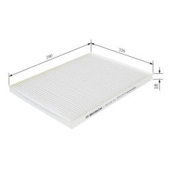 Filtre à pollen BOSCH 1987432016 pour VAUXHALL OMEGA OE 90458294 BOSCH