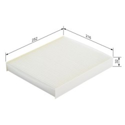 Filtre à pollen BOSCH 1987432057 pour AUDI, MAHINDRA, MERCEDES, PUCH et plus. BOSCH