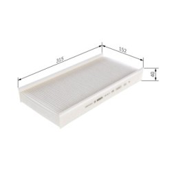 Filtre à pollen BOSCH 1987432112 pour CITROEN, PEUGEOT C5, C6, 407 OE 6441EJ BOSCH