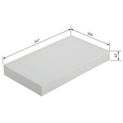 Filtre à pollen BOSCH 1987432195 pour MERCEDES VIANO, VITO OE A6398350247 BOSCH