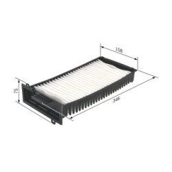 Filtre à pollen BOSCH 1987432198 pour CITROEN C5 OE E146069 BOSCH