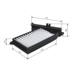 Filtre à pollen BOSCH 1987432207 pour MITSUBISHI GALANT OE MR315876 BOSCH