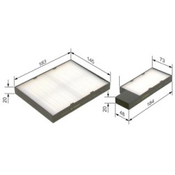 Pollen Filter BOSCH 1987432276 OE Ref 97133 1 H500