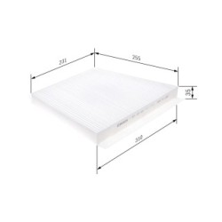 Filtre à pollen BOSCH 1987432281 pour MERCEDES CLASSE E OE A2118300418 BOSCH