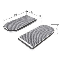 Pollen Filter BOSCH 1987432362 OE Ref 64 31 2 339 888