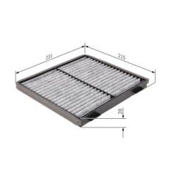 Pollen Filter BOSCH 1987432363 OE Ref 30662349