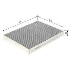 Filtre à pollen BOSCH 1987432431 pour AUDI, PORSCHE, VW OE 7H0819631A BOSCH