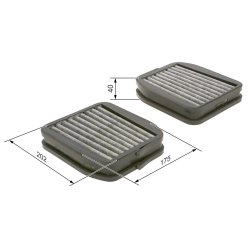 Cabin Air Filter BOSCH 1 987 432 512 OE Ref A2118301200