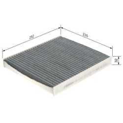 Pollen Filter BOSCH 1987432543 OE Ref 5Q0 819 653
