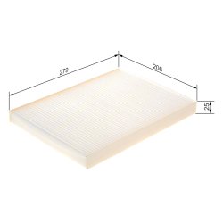 Cabin Air Filter BOSCH 1 987 432 808 OE Ref 1H0819638A
