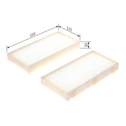 Filtre à pollen BOSCH 1987435046 pour BMW, MINI OE 64116823724 BOSCH