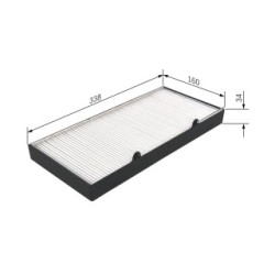Filtre à pollen BOSCH 1987435063 pour IRISBUS, IVECO EUROMIDI, EUROCARGO BOSCH