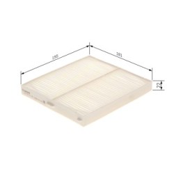 Filtre à pollen BOSCH 1987435115 pour NISSAN, SUZUKI PIXO, ALTO OE 27891-4A00B BOSCH