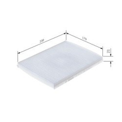 Filtre à pollen BOSCH 1987435126 pour CHRYSLER, FIAT, LANCIA OE 71736776 BOSCH