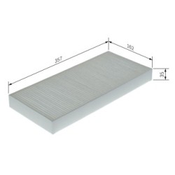 Filtre à pollen BOSCH 1987435157 pour MAN OE 81619100043 BOSCH