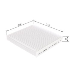 Filtre à pollen BOSCH 1987435517 pour INFINITI, NISSAN, SUBARU OE 6447E9 BOSCH