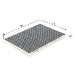 Filtre à pollen BOSCH 1987435529 pour RENAULT KOLEOS OE 272774658R BOSCH