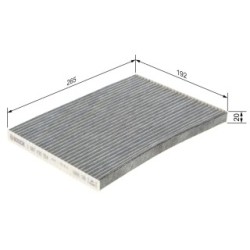 Filtre à pollen BOSCH 1987435554 pour NISSAN OE 27277-JD10A BOSCH