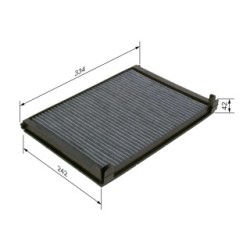 Filtre à pollen BOSCH 1987435563 pour DAF XF OE 1953596 BOSCH