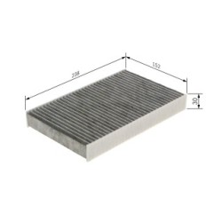 Filtre à pollen BOSCH 1987435574 pour INFINITI, NISSAN, RENAULT OE 271T200A00 BOSCH