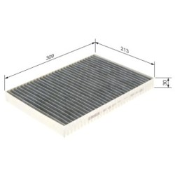 Filtre à pollen BOSCH 1987435577 pour CHRYSLER, DODGE 300C, MAGNUM BOSCH