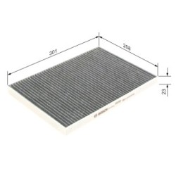 Filtre à pollen BOSCH 1987435586 pour CHRYSLER RAM, VOYAGER OE 05072176AA BOSCH