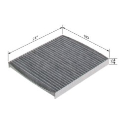 Filtre à pollen BOSCH 1987435595 pour CHRYSLER, DODGE, FIAT, JEEP, LANCIA BOSCH