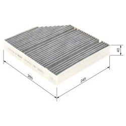 Filtre à pollen BOSCH 1987435601 pour MERCEDES OE A2058350047 BOSCH