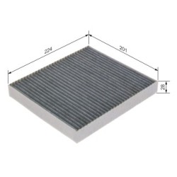 Filtre à pollen BOSCH 1987435602 pour HYUNDAI, KIA, TOYOTA OE 97133-1R000 BOSCH