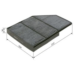 Filtre à pollen BOSCH 1987435603 pour MERCEDES ACTROS, ANTOS, AROCS BOSCH