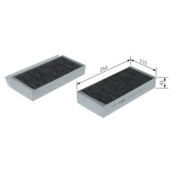 Pollen Filter BOSCH 1987435618 OE Ref A 166 830 72 01 BOSCH