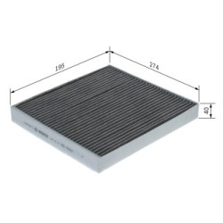 Pollen Filter BOSCH 1987435622 OE Ref 02T2R56839