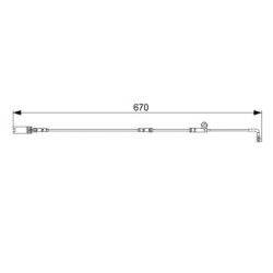 Capteur de plaquettes de frein BOSCH 1987473002 pour BMW Série 5 et 6, référence d'origine 34356764298 BOSCH