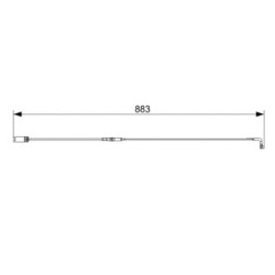 Brake Pad Sensor BOSCH 1987473005 OE Ref 34 35 6 768 597