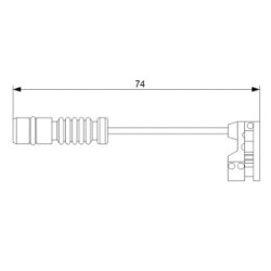 Brake Pad Sensor BOSCH 1987473008 OE Ref 210 540 11 17