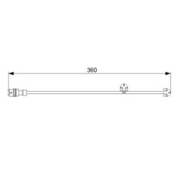 Brake Pad Sensor BOSCH 1987473023 OE Ref 997 612 756 00