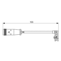 Brake Pad Sensor BOSCH 1987473037 OE Ref A 906 540 15 17