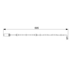 Brake Pad Sensor BOSCH 1987473050 OE Ref 34 35 6 779 619