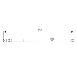 Capteur de plaquettes de frein BOSCH 1987473060 pour PORSCHE CARRERA OE 99661234700