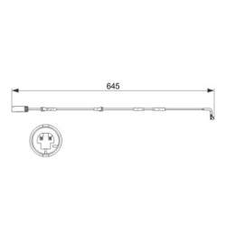 Brake Pad Sensor BOSCH 1987473504 OE Ref 34 35 6 790 340