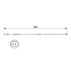 Capteur de plaquettes de frein BOSCH 1987473511 pour BMW X3, X4 OE 34356790303 BOSCH