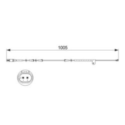 Brake Pad Sensor BOSCH 1987473521 OE Ref 34 35 6 860 181