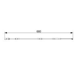 Brake Pad Sensor BOSCH 1 987 473 542 OE Ref 34356799329