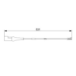 Brake Pad Sensor BOSCH 1 987 473 551 OE Ref BK312N248CA