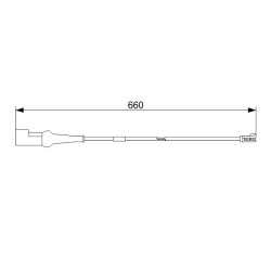 Brake Pad Sensor BOSCH 1 987 473 552 OE Ref BK312N248BC